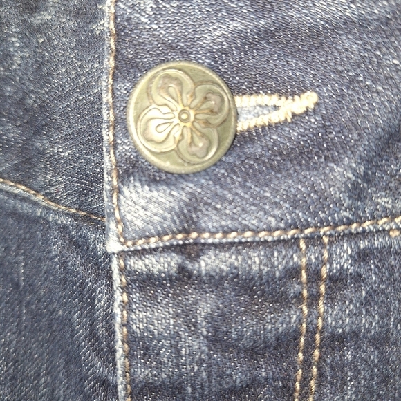 Lane Bryant Lightly Flared lightly distressed Denim Jeans in a size 18. Pre-love - Picture 2 of 12